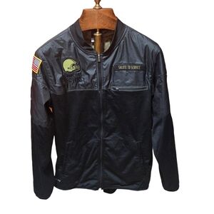 Men's NIKE Dri-Fit Cleveland Browns Full Zip Jacket Salute To Service Sz Medium